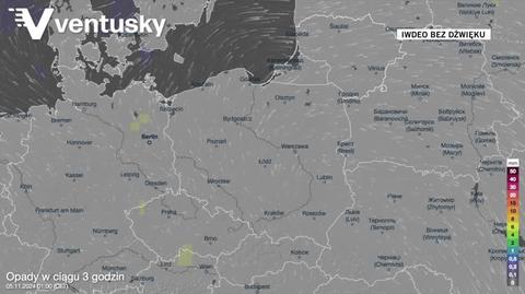 Prognozowane opady w kolejnych dniach