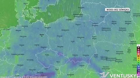 Prognozowana temperatura w kolejnych dniach