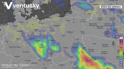 Prognozowane opady w kolejnych dniach