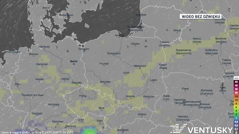 Prognoza opadów w dniach 24-28.01