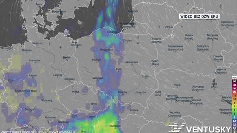 Prognozowane opady w dniach 07-11.10