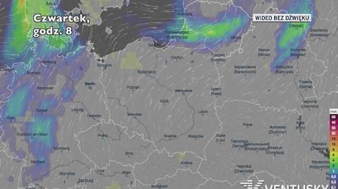 Prognozowane opady w najbliższych dniach