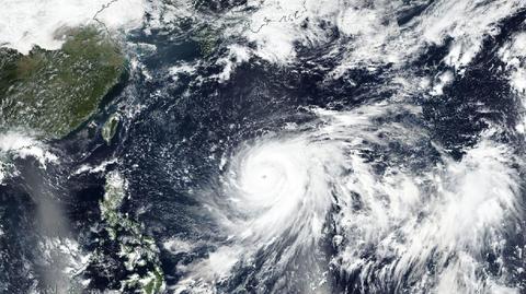 Tajfun Mindulle - prognozowana trasa
