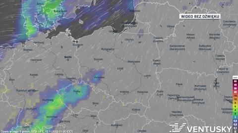 Prognoza opadów w dniach 10-14.11