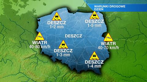 Warunki drogowe w niedzielę 4.02