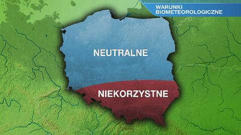 Warunki biometeorologiczne w niedzielę