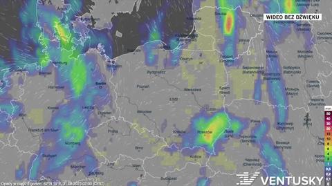 Prognoza opadów na kolejne dni