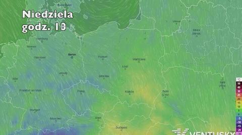 Temperatura w najbliższych dniach (ventusky.com | wideo bez dźwięku)