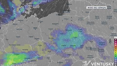 Prognozowane opady w kolejnych dniach