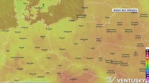 Prognoza temperatury w dniach 29.06-03.07