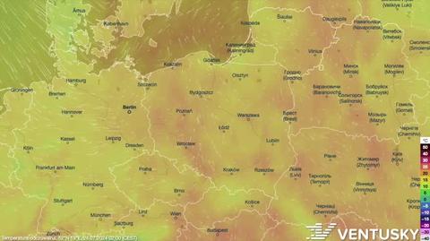 Prognozowana temperatura w najbliższych dniach