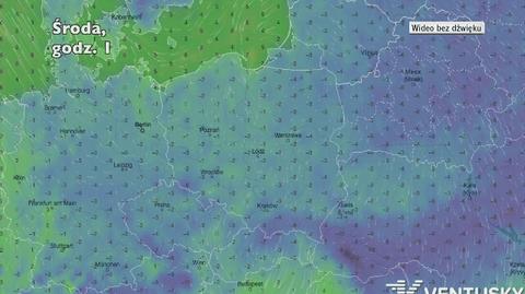 Prognozowana temperatura w najbliższych dniach (Ventusky.com) | wideo bez dźwięku