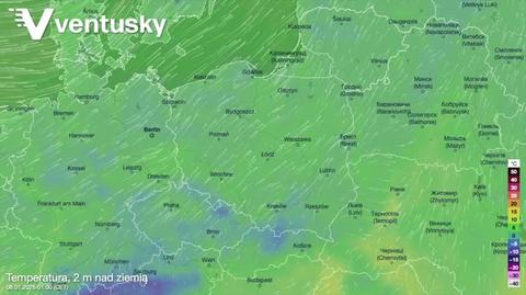 Prognozowana temperatura w kolejnych dniach