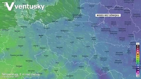 Prognozowana temperatura w kolejnych dniach