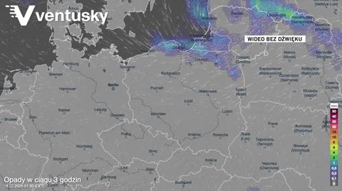 Prognozowane opady w kolejnych dniach 