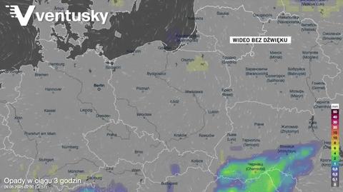 Prognozowane opady w kolejnych dniach