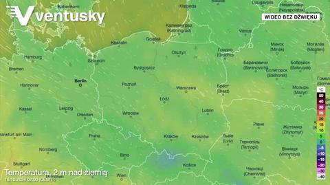 Prognozowana temperatura na kolejne dni