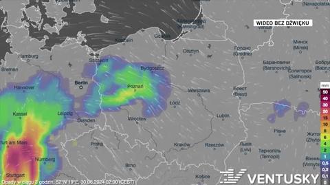 Prognozowane opady w kolejnych dniach 