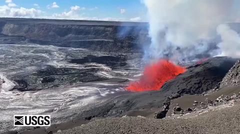 Erupcja wulkanu na Hawajach