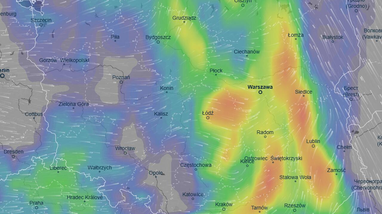 Te mapy pokazują, jak będą wędrować opady i burze