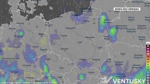 Prognozowane opady w kolejnych dniach