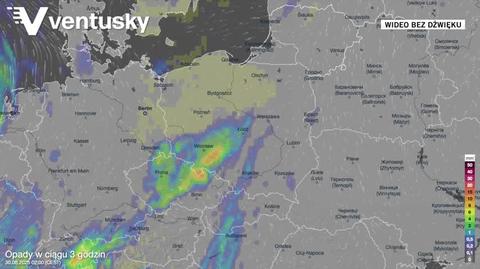 Prognozowane opady deszczu w kolejnych dniach