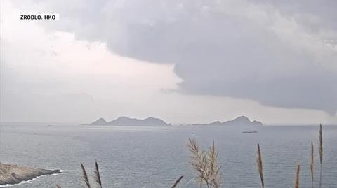 Trąba wodna u wybrzeży Hongkongu - wideo bez dźwięku