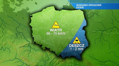 Warunki drogowe w piątek