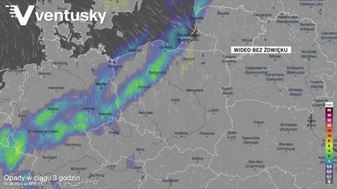 Prognozowane opady w najbliższych dniach