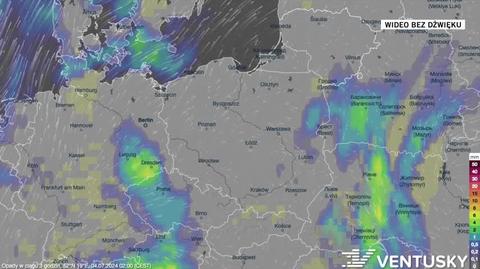 Prognoza opadów na okres 04-08.07