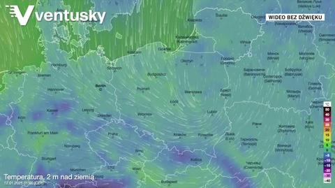 Prognozowana temperatura w kolejnych dniach