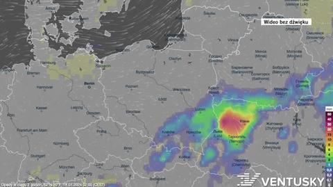 Prognozowane opady w kolejnych dniach