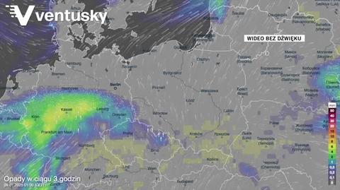 Prognozowane opady w kolejnych dniach 