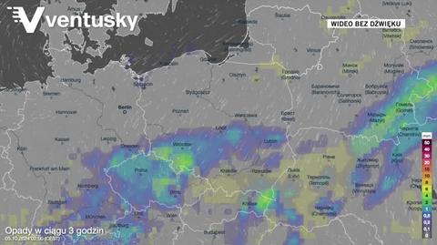 Prognozowane opady w kolejnych dniach