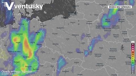Prognozowane opady w kolejnych dniach