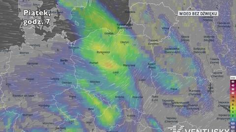 Prognozowane opady w najbliższych dniach