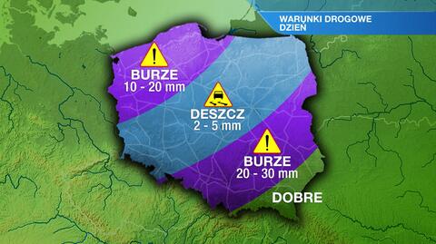 Warunki drogowe w dzień