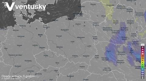 Prognozowane opady na najbliższe dni
