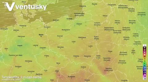 Prognozowana temperatura na kolejne dni