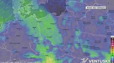 Prognoza porywów wiatru na kolejne dni