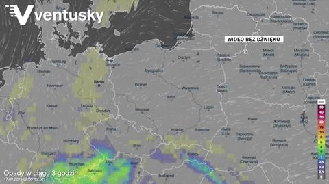 Prognozowane opady w kolejnych dniach