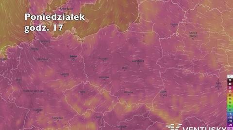 Temperatura w najbliższych dniach (ventusky.com | wideo bez dźwięku)