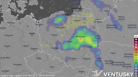 Prognozowane opady na kolejne dni