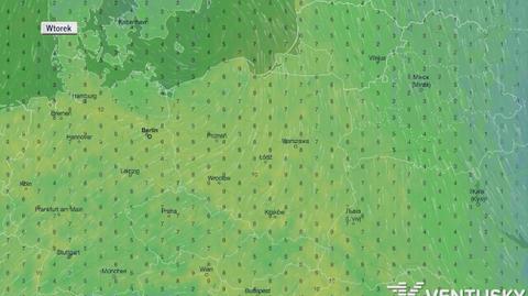 Prognozowane temperatury od wtorku do soboty