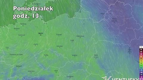 Temperatura w najbliższych dniach (ventusky.com | wideo bez dźwięku)