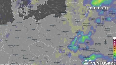 Prognozowane opady w dniach 11-15.06