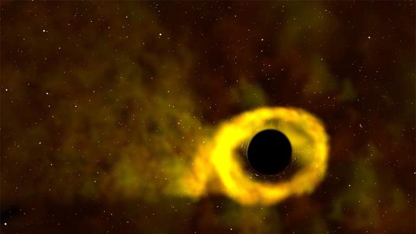 Czarna dziura "wsysająca" gwiazdę