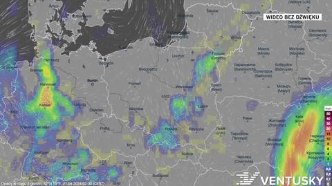 Prognoza opadów na okres 21-25.04