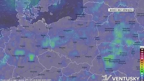 Prognoza porywów wiatru na najbliższy tydzień