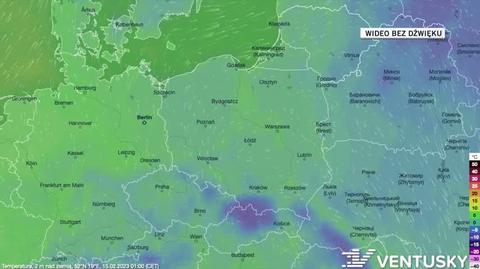 Prognozowana temperatura na kolejne dni